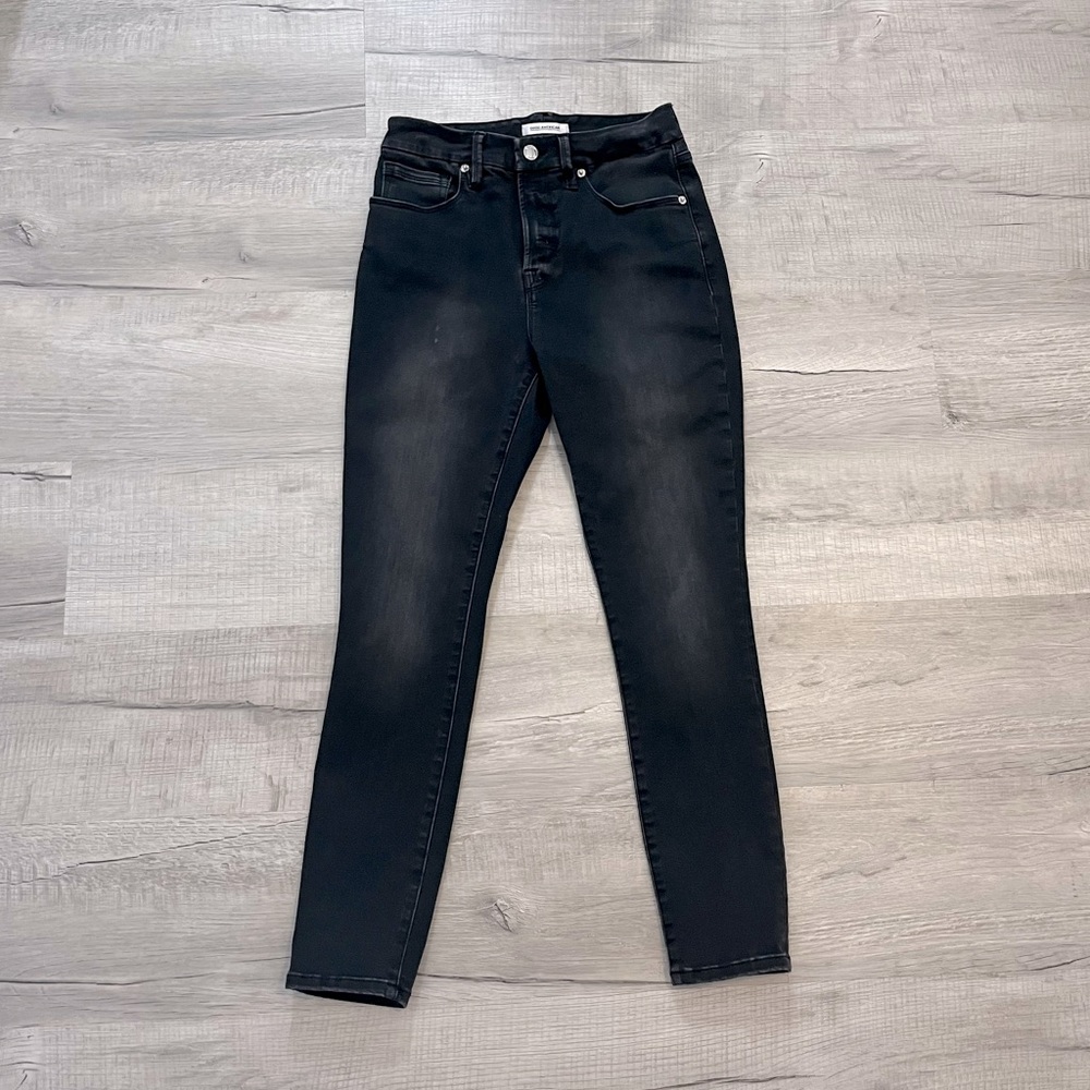 Good American Black Skinny Jeans
